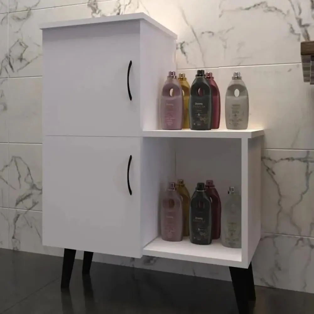 Bgr 8025 2 Kapaklı Açık Raflı Banyo Dolabı görseli