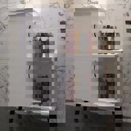 Bgr 8025 2 Kapaklı Açık Raflı Banyo Dolabı küçük görsel