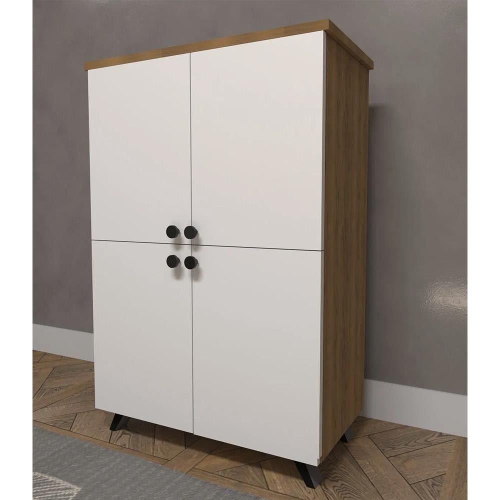 Bgr 7033 Çok Amaçlı 4 Kapaklı Ayakkabılık görseli