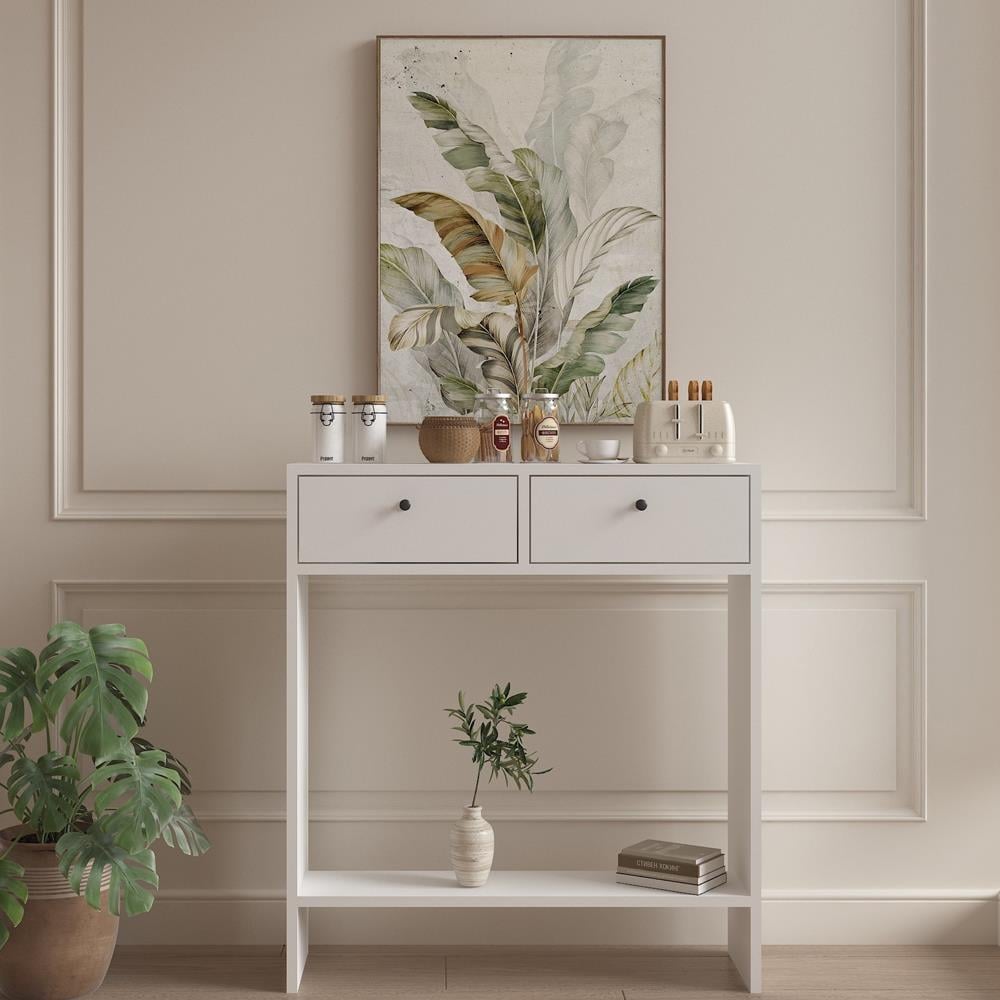 Bgr Petek Üstü Kahve Köşesi Dresuar Beyaz görseli