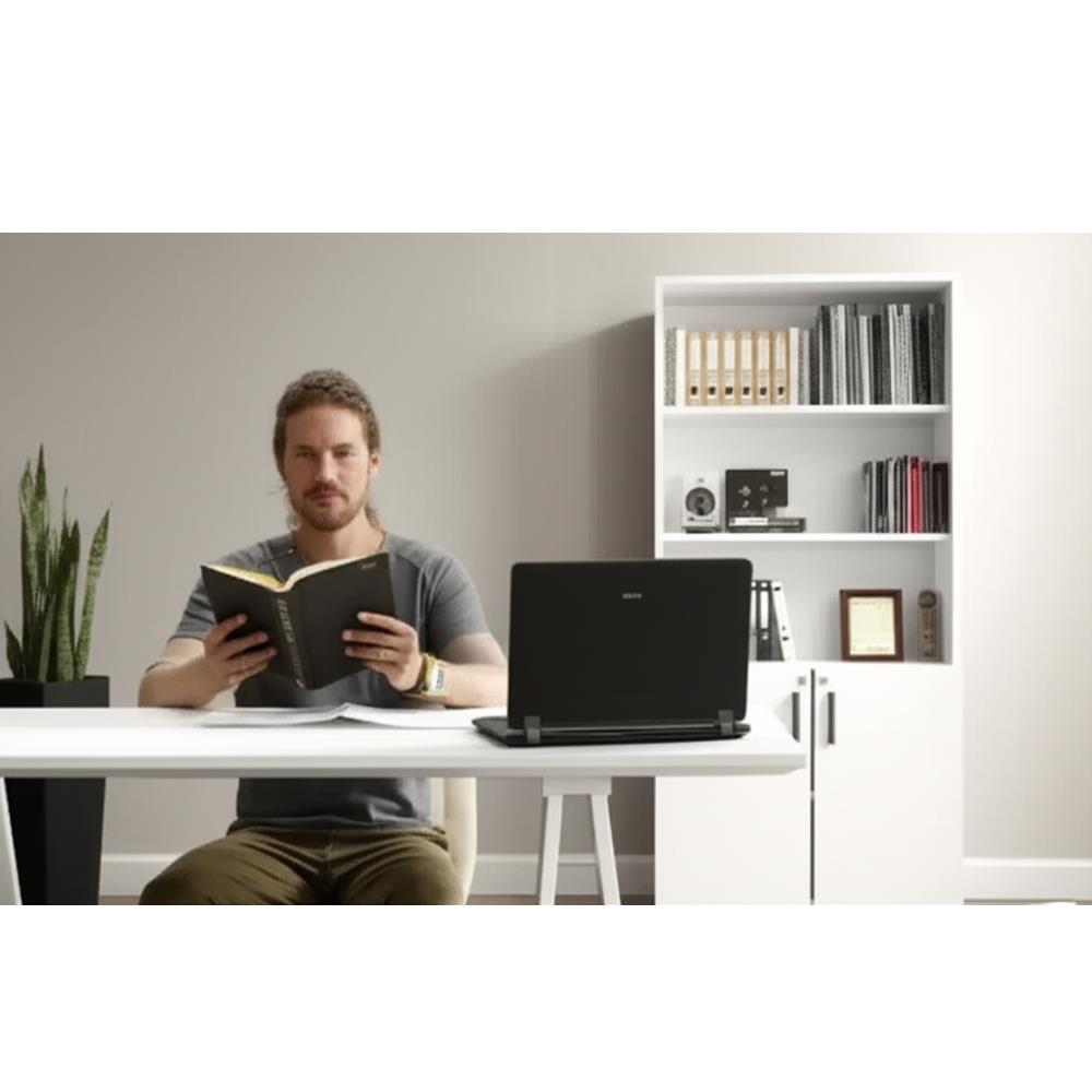 Bgr 8032 Beyaz Gövde 2 Kapaklı Kilitli Ofis Klasör Dosya Ve Evrak Dolabı küçük görsel