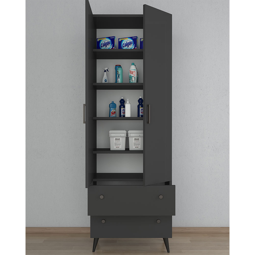 Bgr Çok Amaçlı Dolap Antrasit 1009 küçük görsel