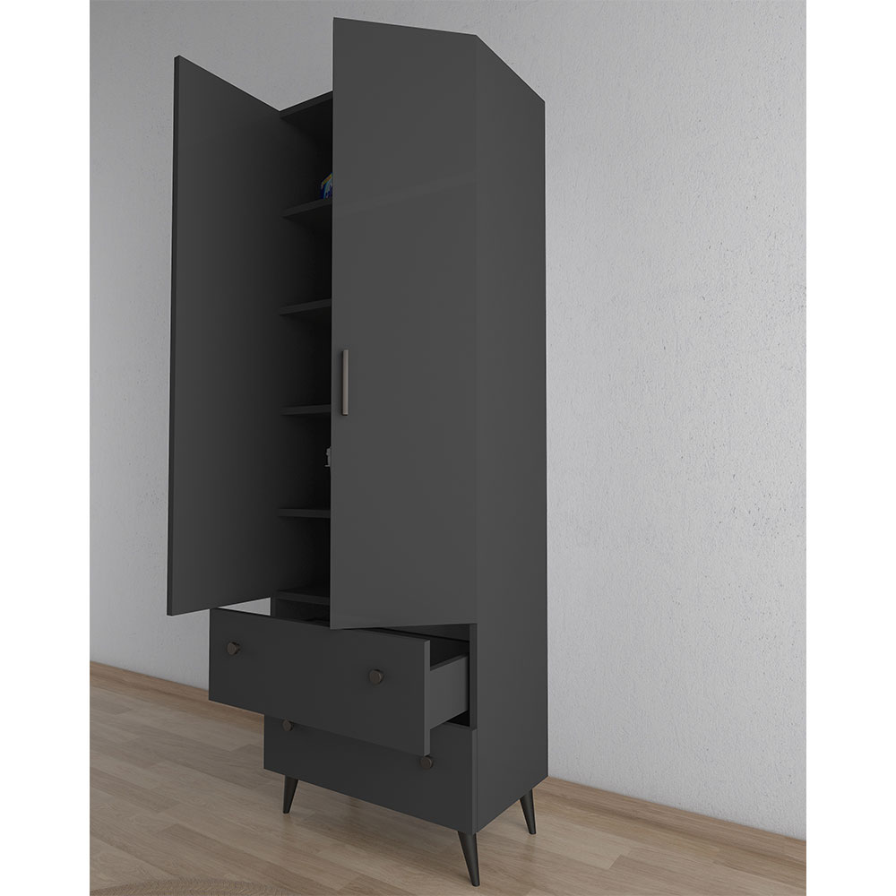 Bgr Çok Amaçlı Dolap Antrasit 1009 küçük görsel