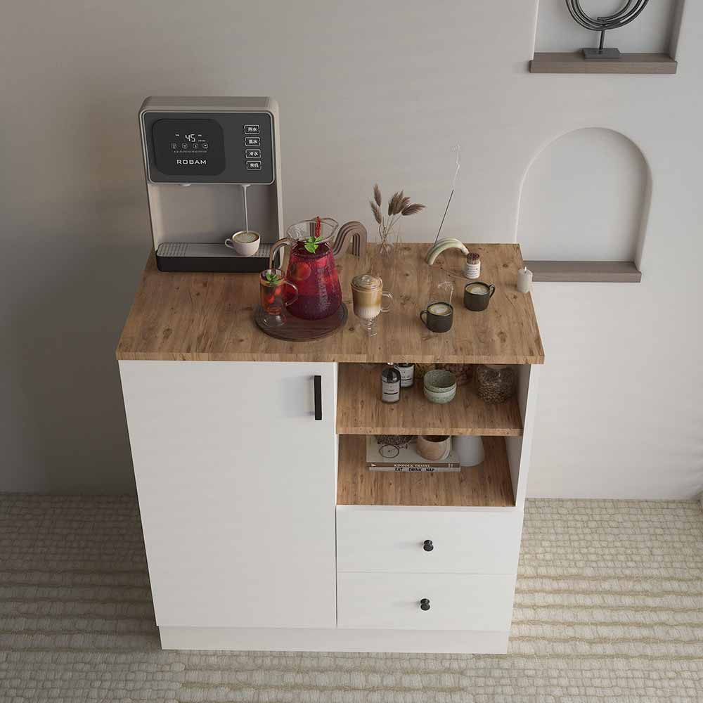 Bgr Kahve Köşesi Dolap Beyaz-Safir Meşe 2025 küçük görsel