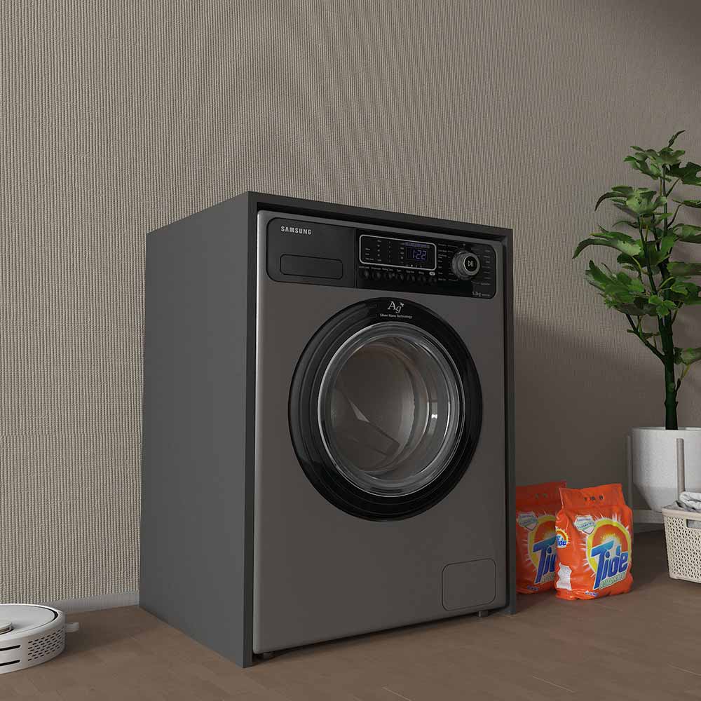 Bgr Çamaşır Makinesi Dolabı Antrasit 2501-A küçük görsel