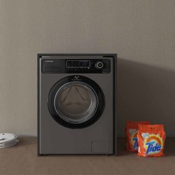 Bgr Çamaşır Makinesi Dolabı Antrasit 2501-A küçük görsel