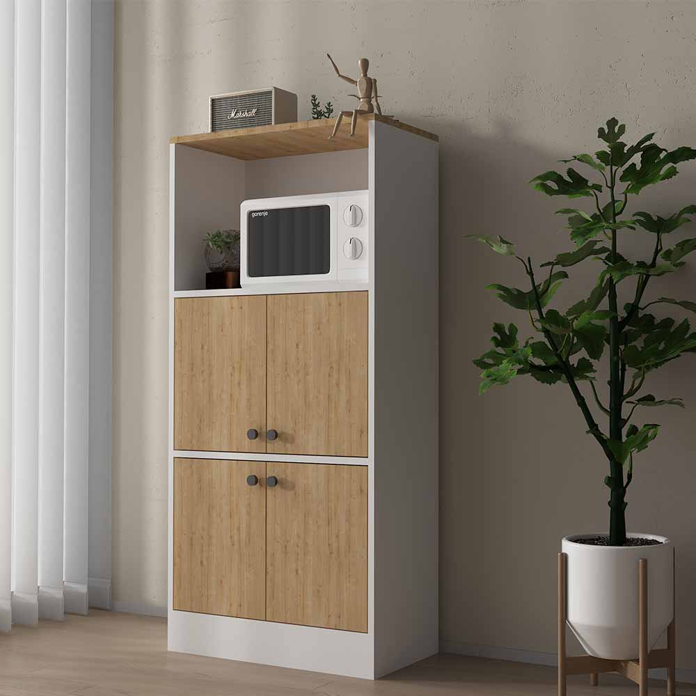 Bgr Mutfak Dolabı Beyaz-Safir Meşe 2506-Aa küçük görsel