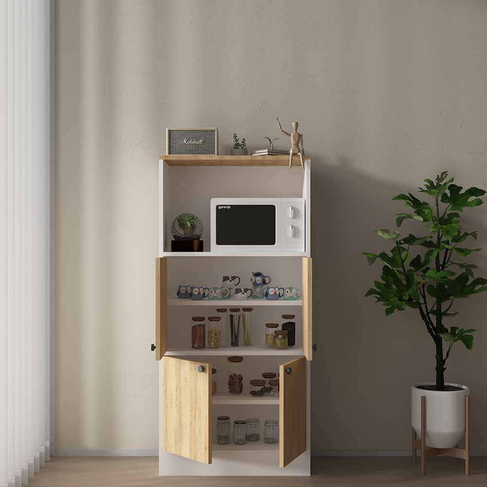 Bgr Mutfak Dolabı Beyaz-Safir Meşe 2506-Aa küçük görsel