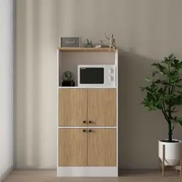 Bgr Mutfak Dolabı Beyaz-Safir Meşe 2506-Aa küçük görsel