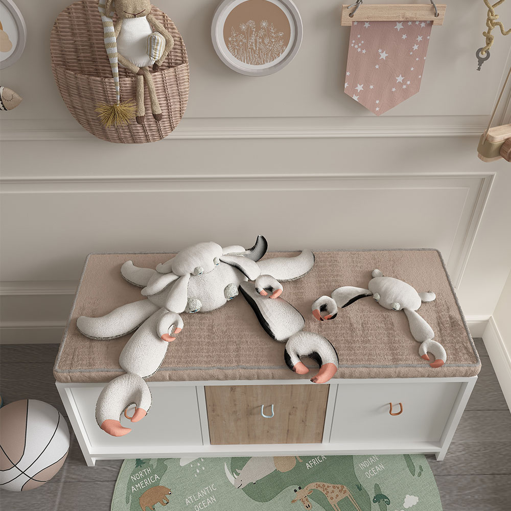 Bgr Oyuncak Dolabı Beyaz-Safir Meşe 7000 küçük görsel