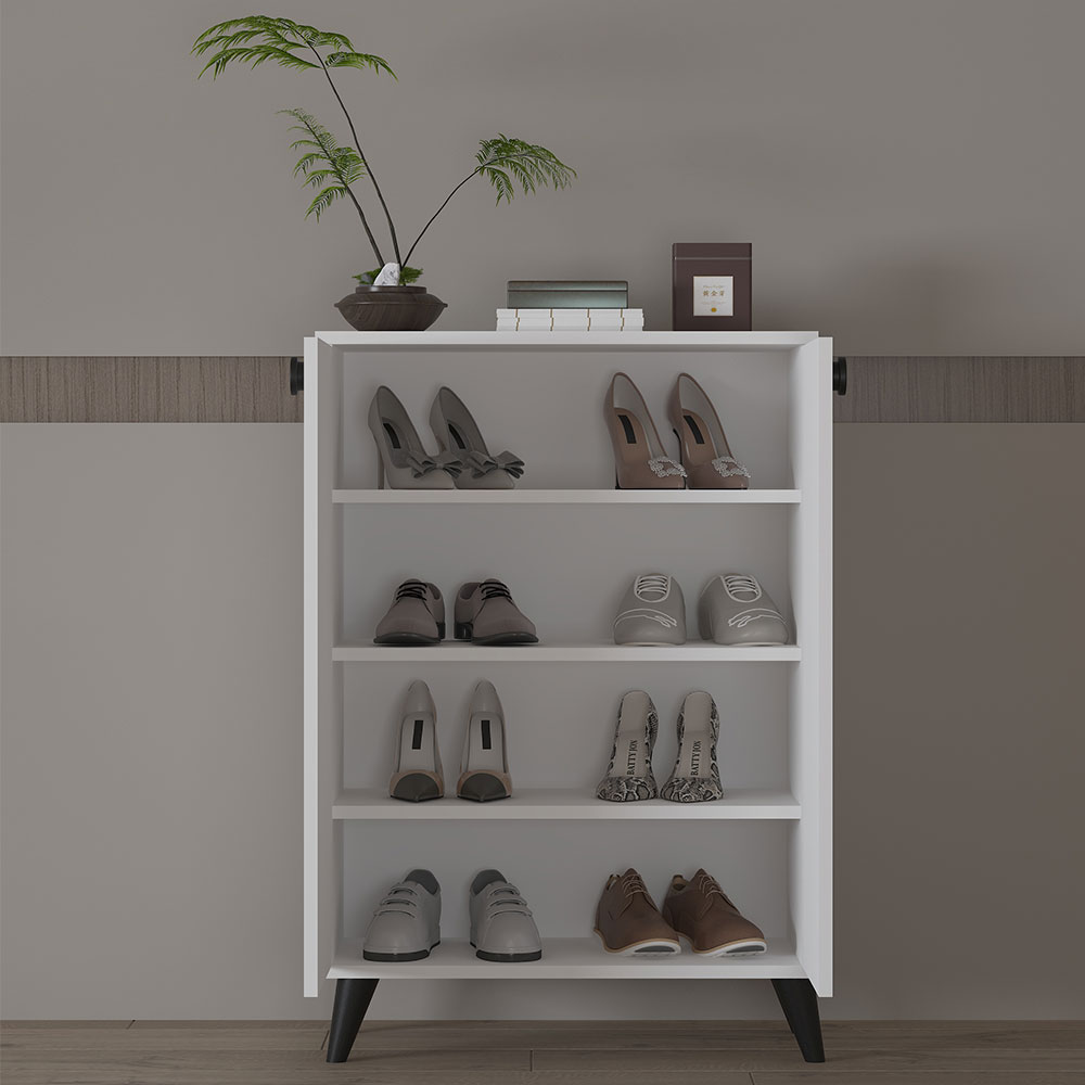 Bgr Ayakkabılık Çok Amaçlı Dolap Beyaz 8050 küçük görsel