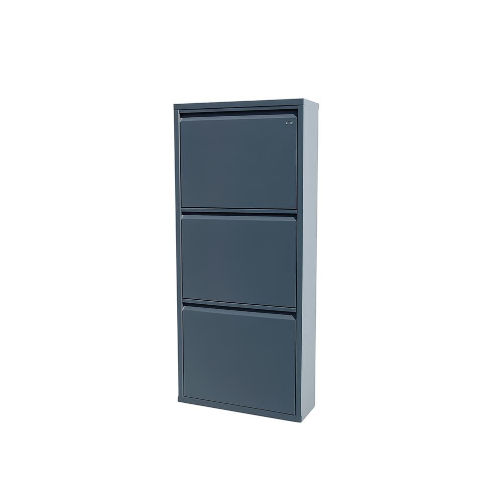 Usta Çelik 3 Lü Metal Ayakkabılık Antrasit 50X15X110 U-Ayk03 görseli