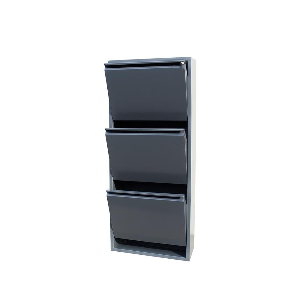 Usta Çelik 3 Lü Metal Ayakkabılık Antrasit 50X15X110 U-Ayk03 küçük görsel