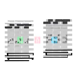 Maxilow Geri Dünüşüm Atık Kovası Zarf Kapak 3'Lü Ss430 18251 küçük görsel