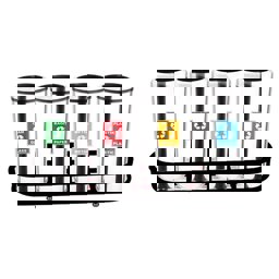 Maxiflow Geri Dönüşüm Atık Kovası Çemberli Kapak 4'Lü Ss430 23436 küçük görsel