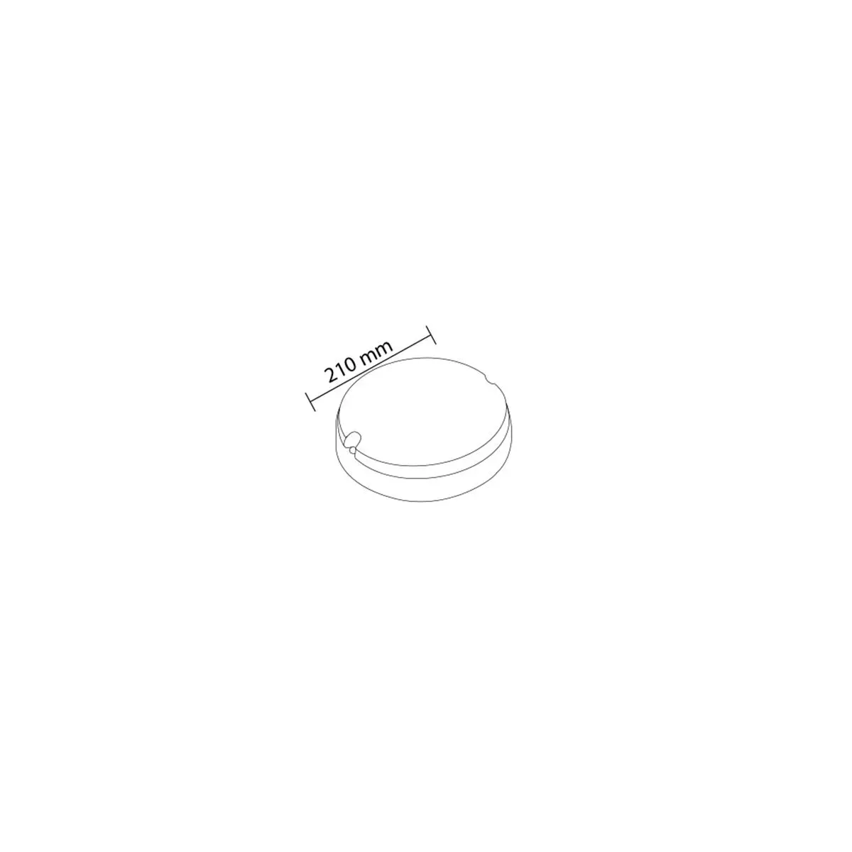 Forlife 22W Beyaz Glop Armatür Ip65 3200k Gün Işığı FL-1123 B küçük görsel