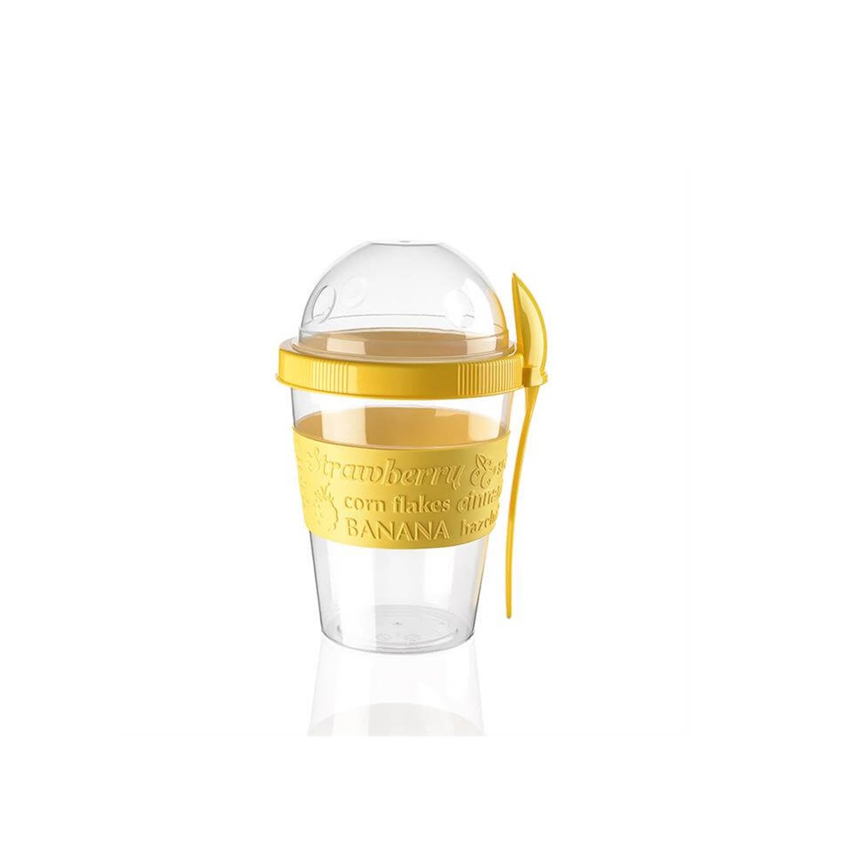 Hazneli Yoğurt Kabı 600Ml AP-9199 küçük görsel