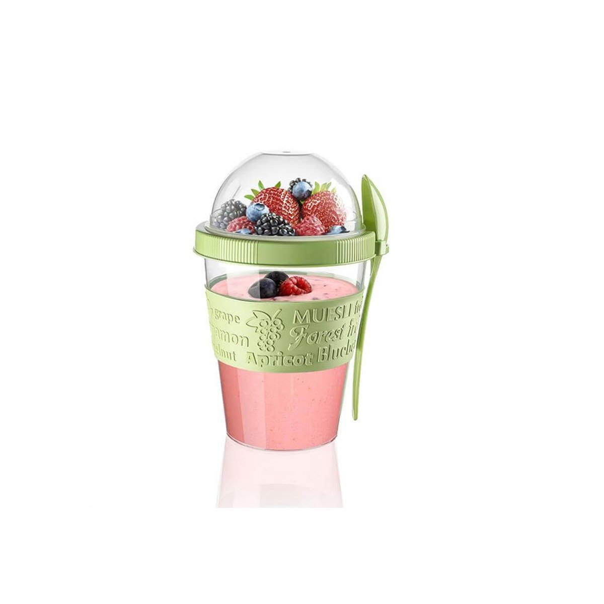 Hazneli Yoğurt Kabı 600Ml AP-9199 küçük görsel