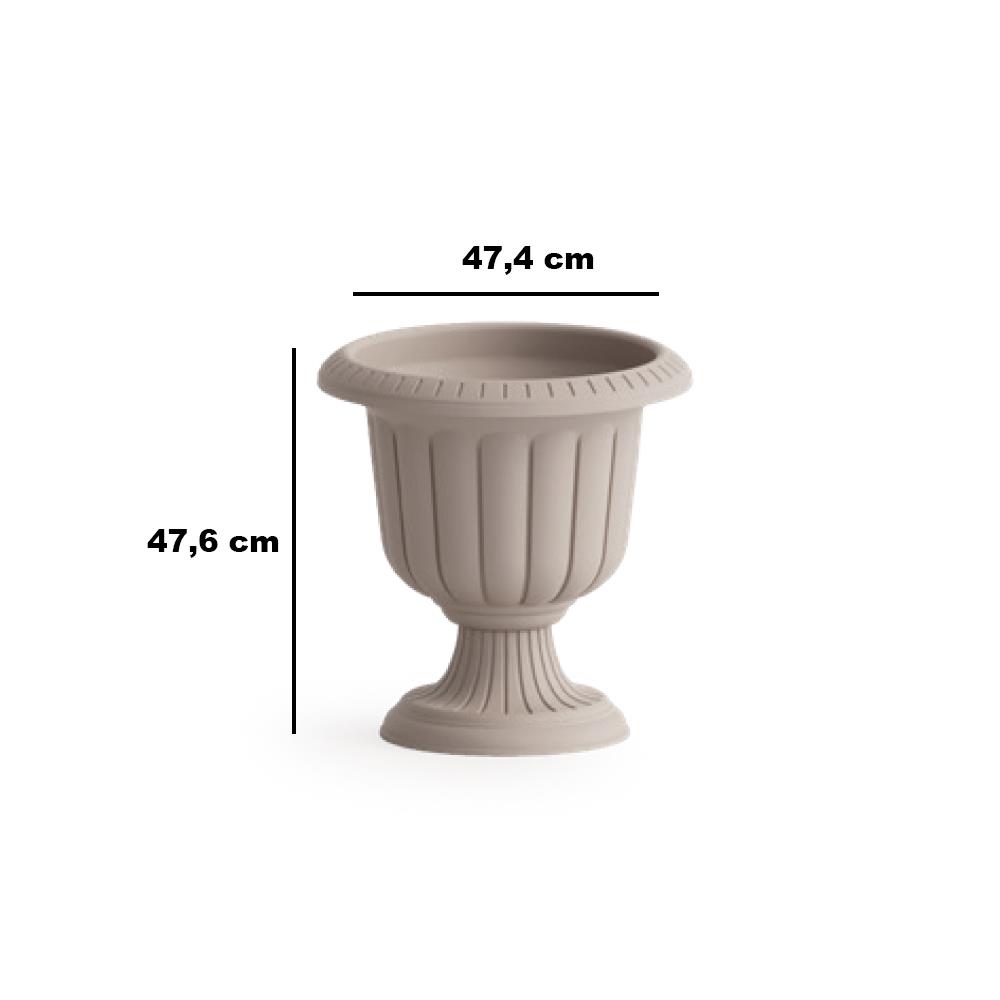 Serinova Nergiz Saksı 25,3 Lt Kırık Beyaz N002204 küçük görsel