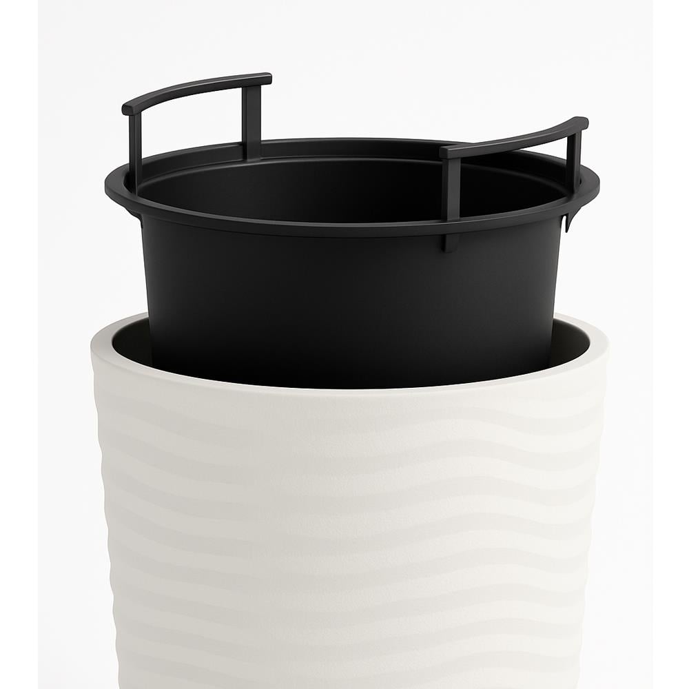 Serinova Kumsal Vazo Saksı Takım No:3 13.7 Lt Beyaz küçük görsel