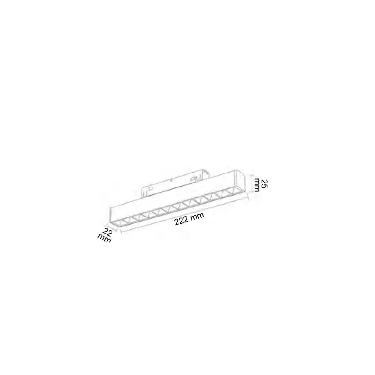 Forlife Silver Kompakt Lensli Magnet Armatür 12W 3200k Gün Işığı FL-6612 S küçük görsel