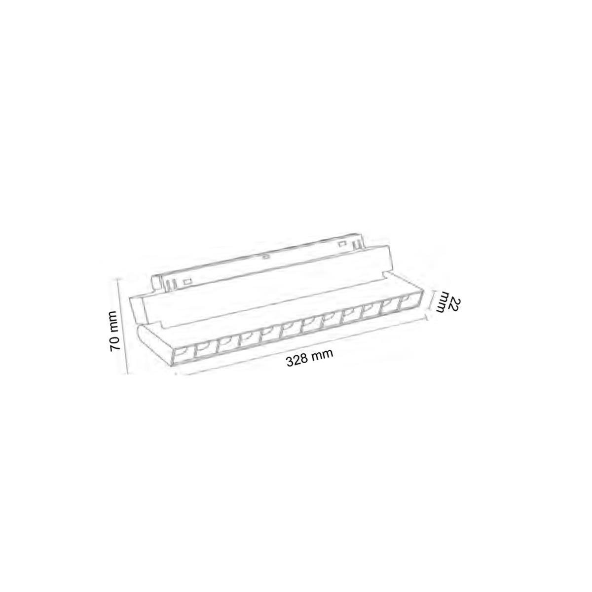 Forlife Siyah Kompakt Lensli Hareketli Magnet Armatür 18W 4000k Ilık Beyaz FL-6623 küçük görsel