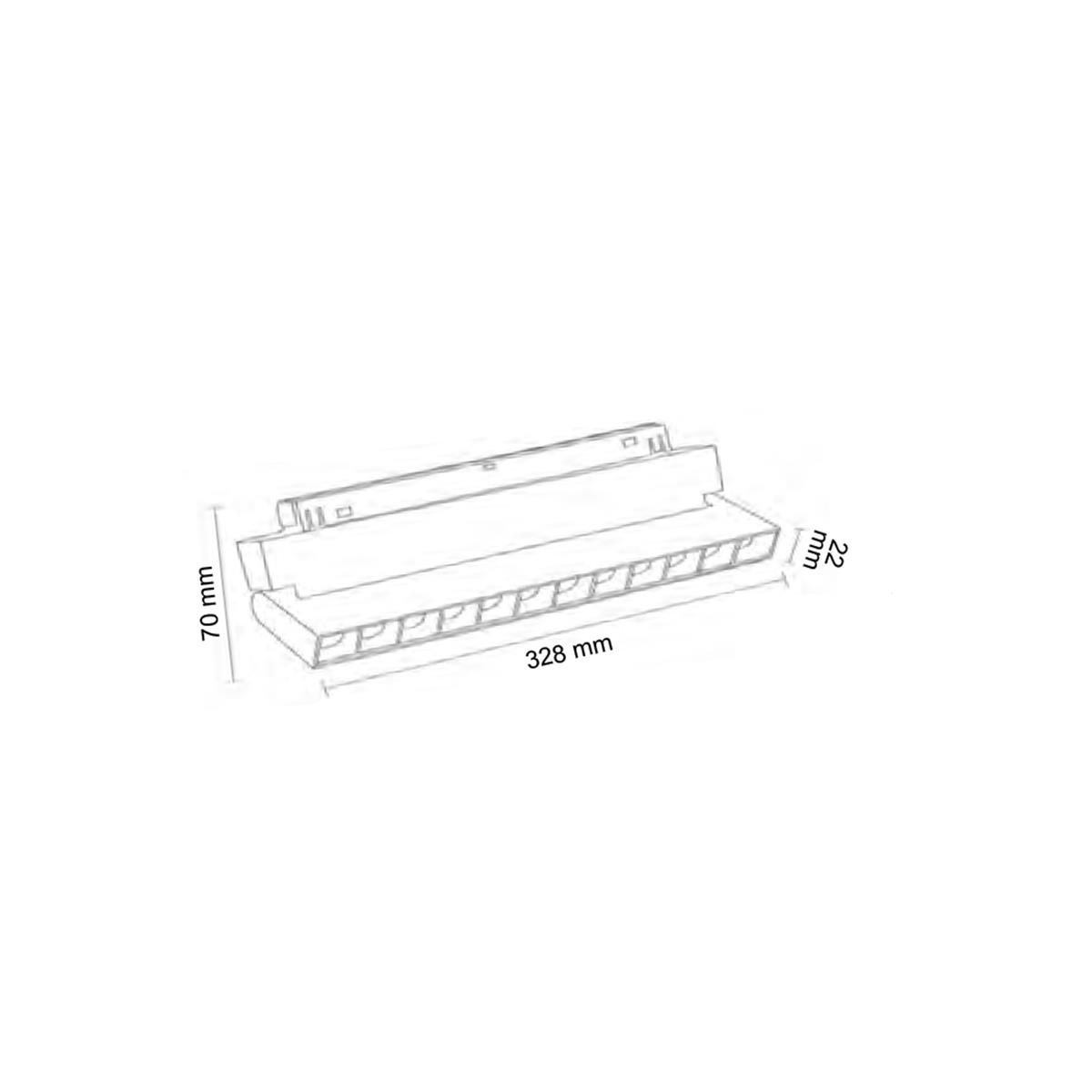 Forlife Silver Kompakt Lensli Hareketli Magnet Armatür 18W 3200k Gün Işığı FL-6623 S küçük görsel