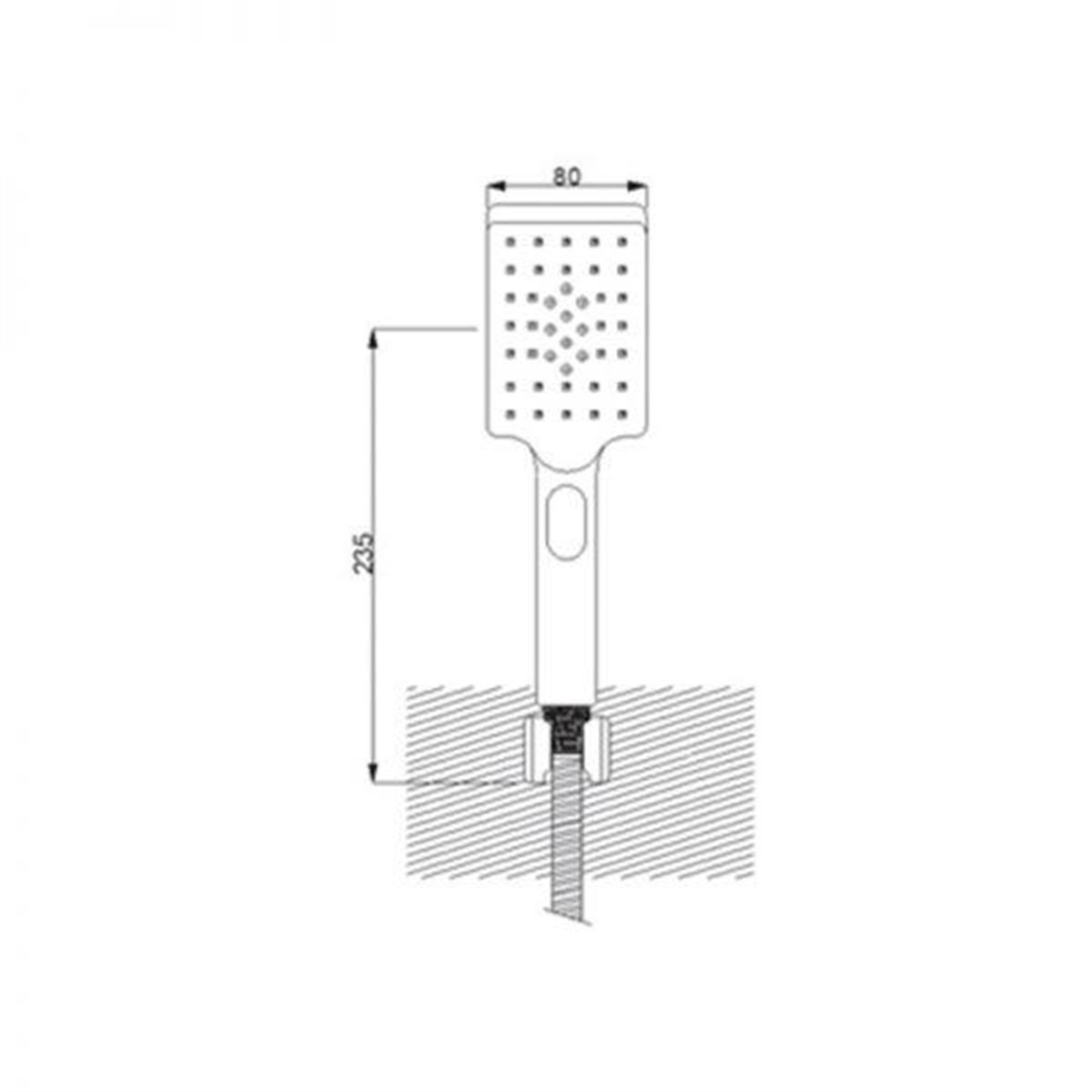 Newarc Aqua El Duş Takımı Siyah 410525R-05 küçük görsel