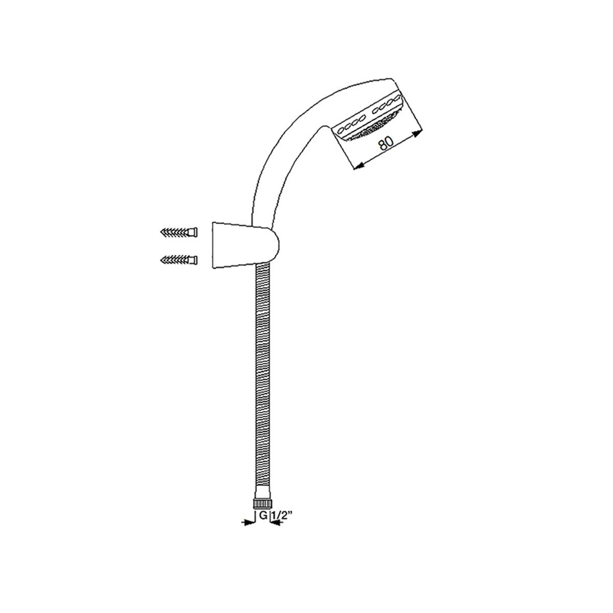 Newarc Star El Duş Takımı 9094217 küçük görsel
