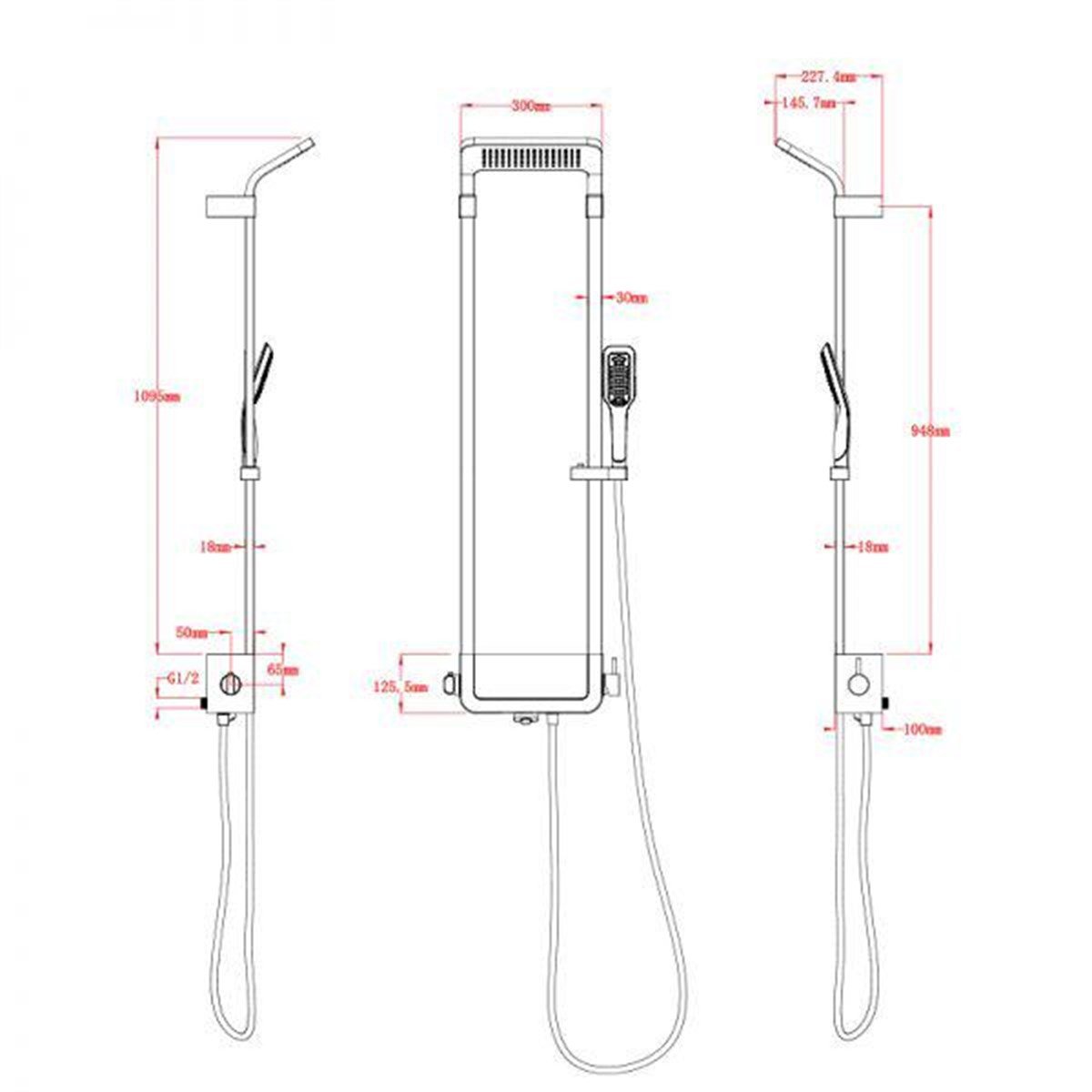 Newarc Step Bataryalı Duş Ünitesi 900515 küçük görsel