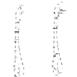 GPD Yönlendiricili Duş Ünitesi Krom Dst19-3 görseli
