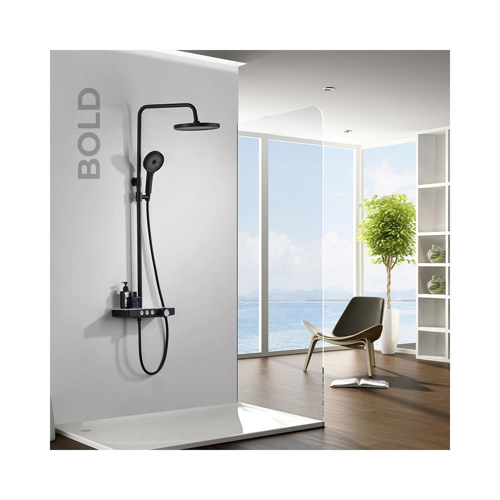 Newarc Bold Bataryalı Duş Ünitesi Siyah 910532 küçük görsel