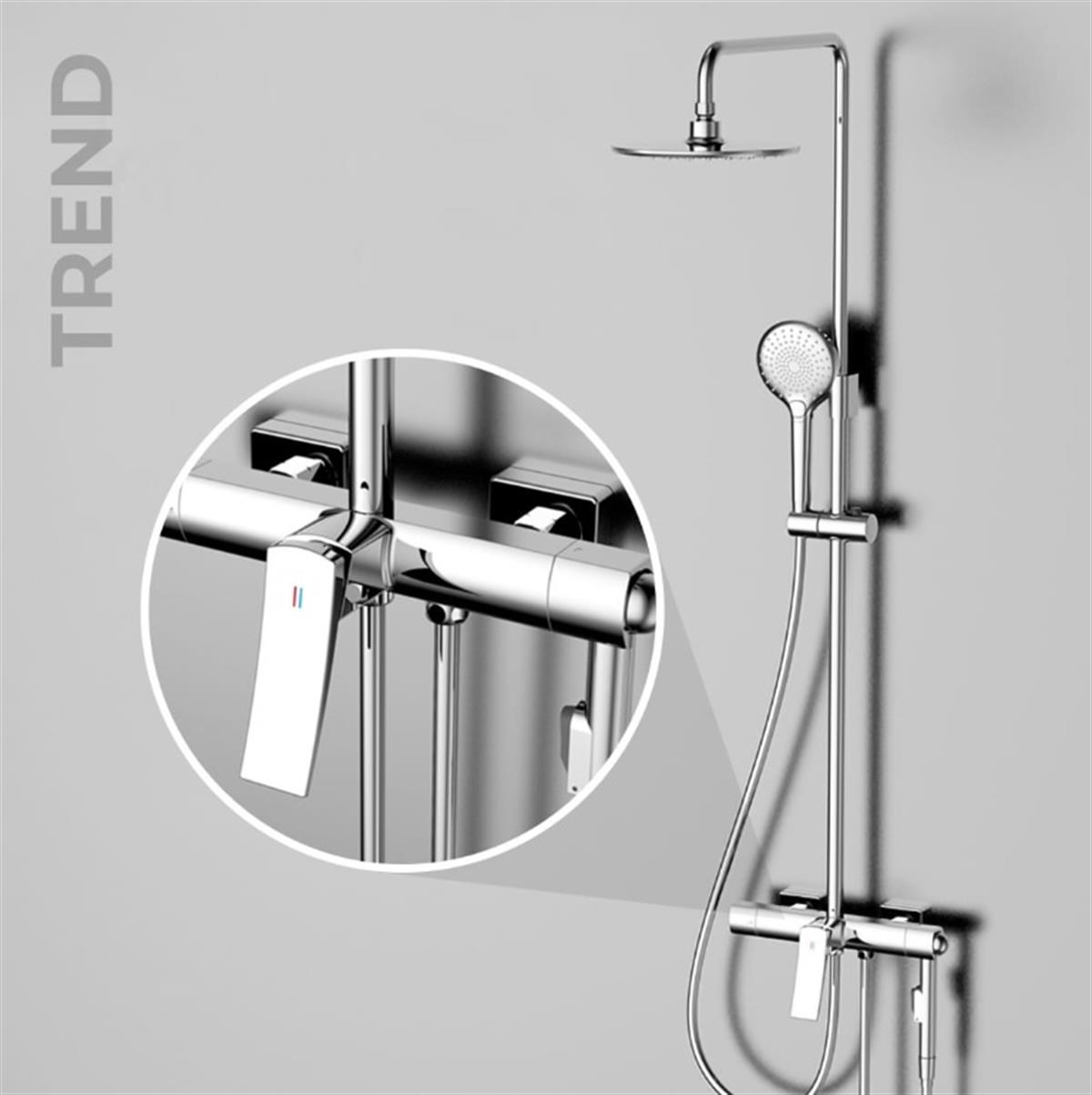 Newarc Trend Bataryalı Duş Ünitesi Krom 844515 küçük görsel