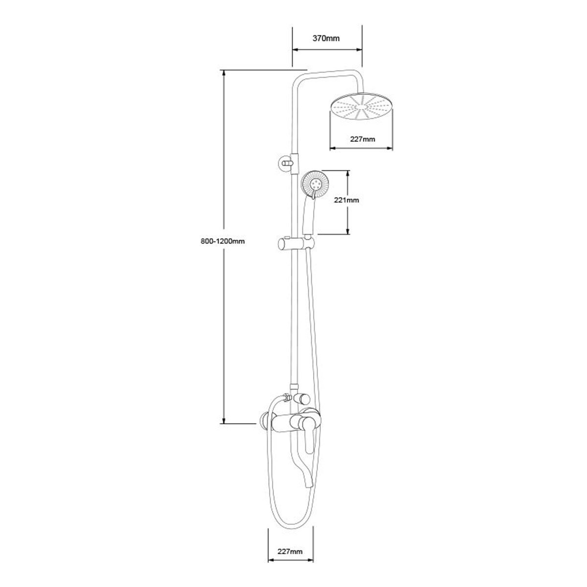 Newarc Domino Bataryali Duş Ünitesi 971515S küçük görsel