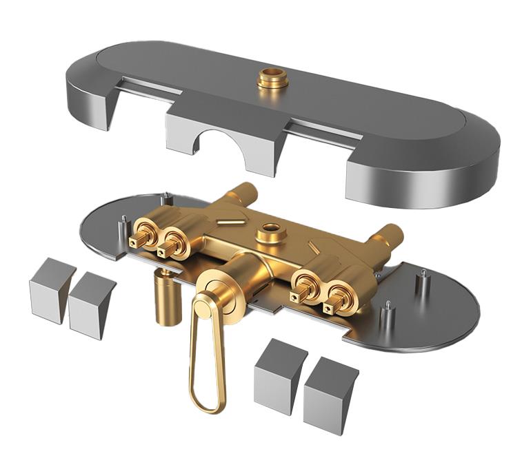 Newarc Zeta Dijital Duş Ünitesi Metalik Gri 671535 küçük görsel