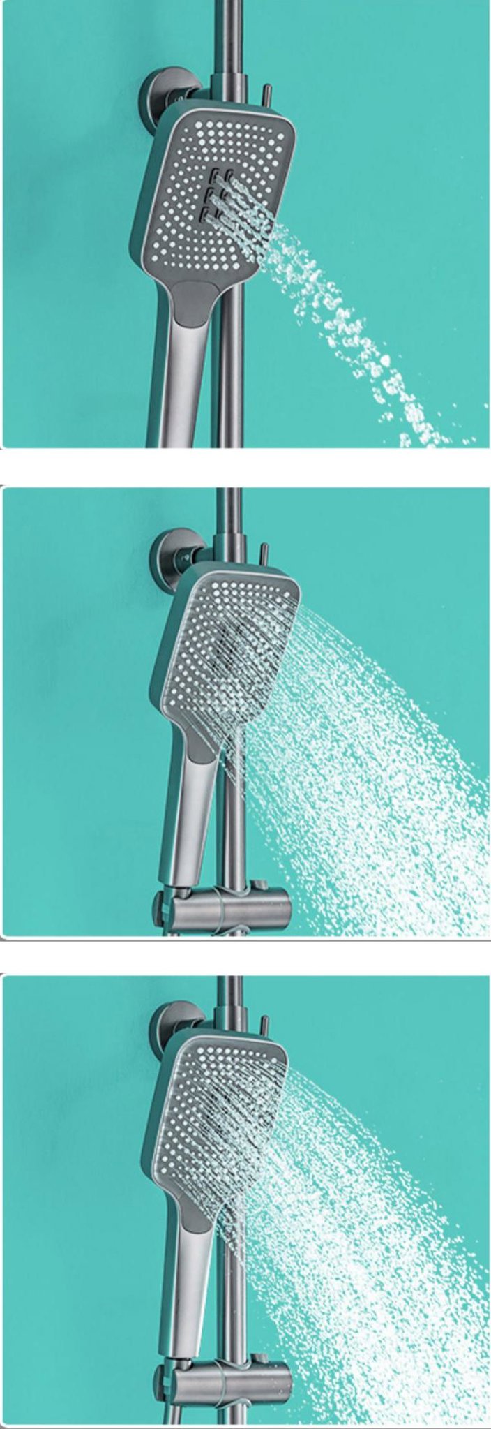 Newarc Zeta Dijital Duş Ünitesi Metalik Gri 671535 küçük görsel