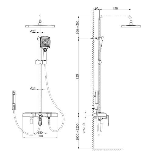 Newarc Zeta Dijital Duş Ünitesi Metalik Gri 671535 küçük görsel