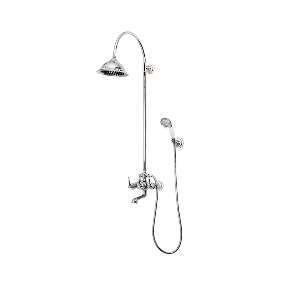 Newarc Pera Bataryalı Duş Ünitesi Altın 961515 küçük görsel