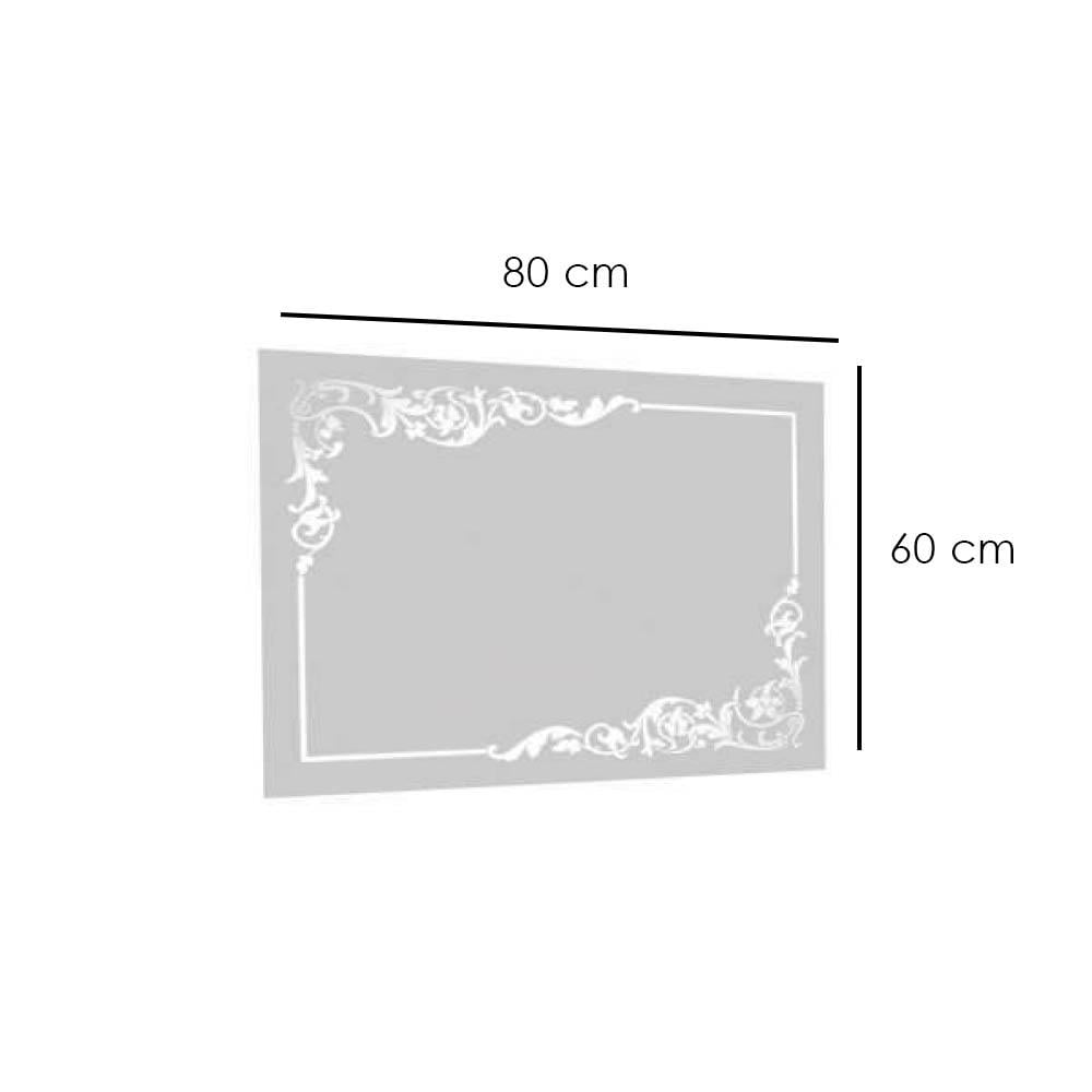 Maxiflow Desenli Ledli Ayna 80X60 Cm 34650 küçük görsel