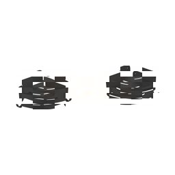 Venezia River Siyah Dekoratif Köşe Banyo Rafı 23x23Cm 5071301-05 görseli