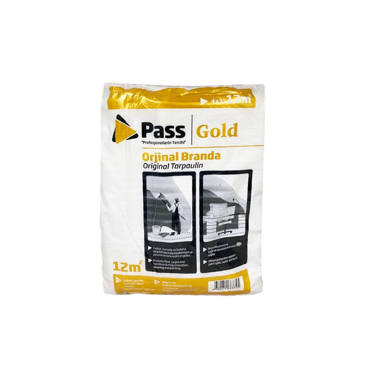 Pass Kullanıma Hazır Naylon Branda 12 M2 (3x4 Mt) küçük görsel