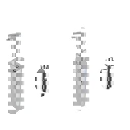 Maxiflow Sıvı Sabunluk Set Üstü Paslanmaz Askılı Ø7x17 cm 13414 küçük görsel