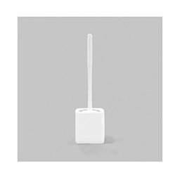İnoks Wc Tuvalet Fırçası Silikonlu Beyaz küçük görsel