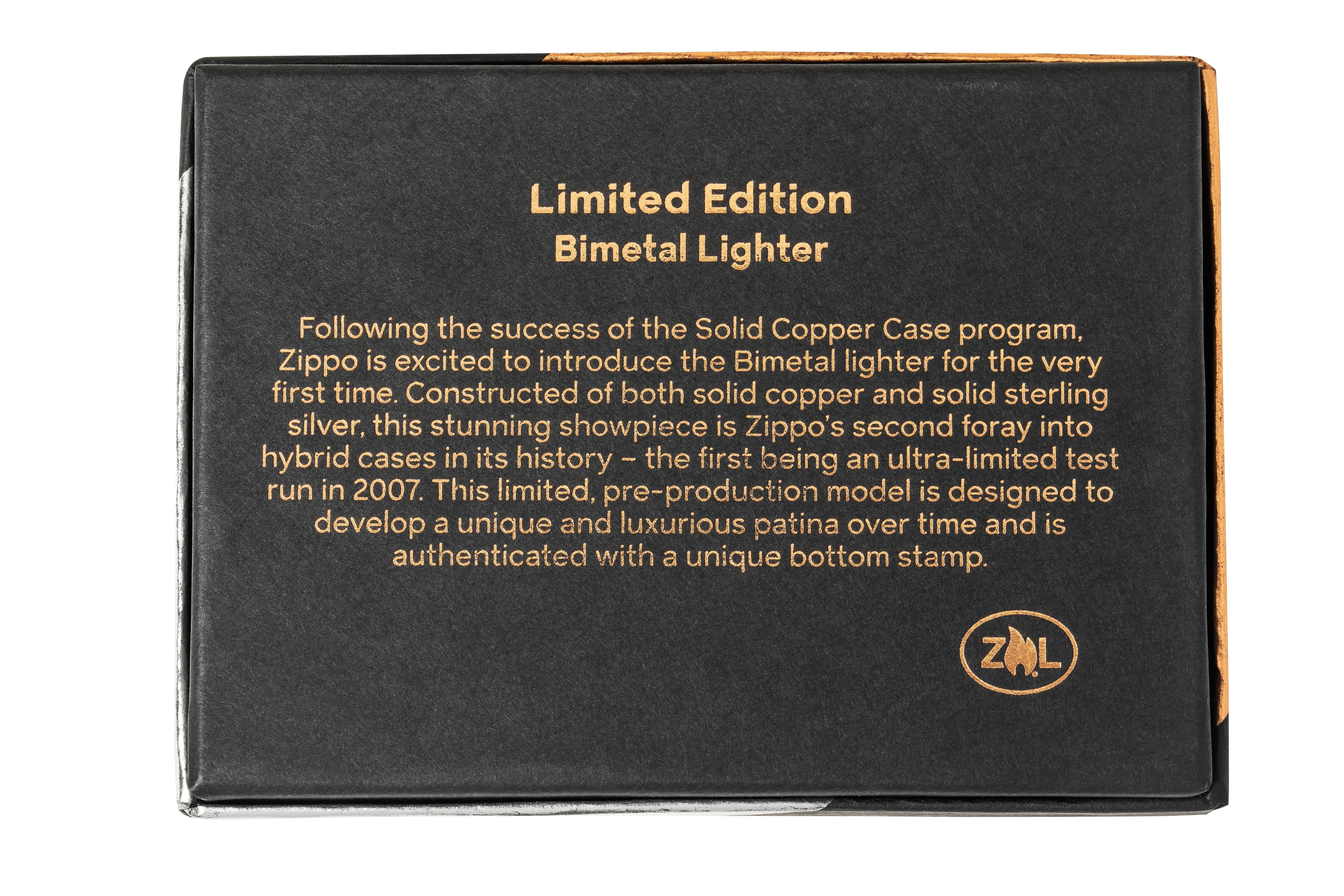 Bimetal Çakmak - Saf Gümüş Kapak küçük görsel