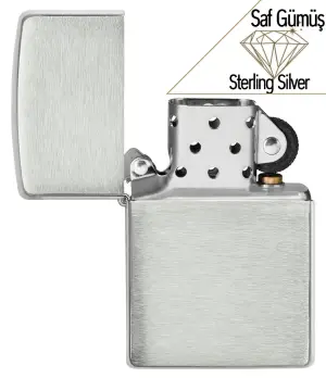 Saf Gümüş - Brushed Sterling Silver Gümüş Saf Gümüş küçük görsel
