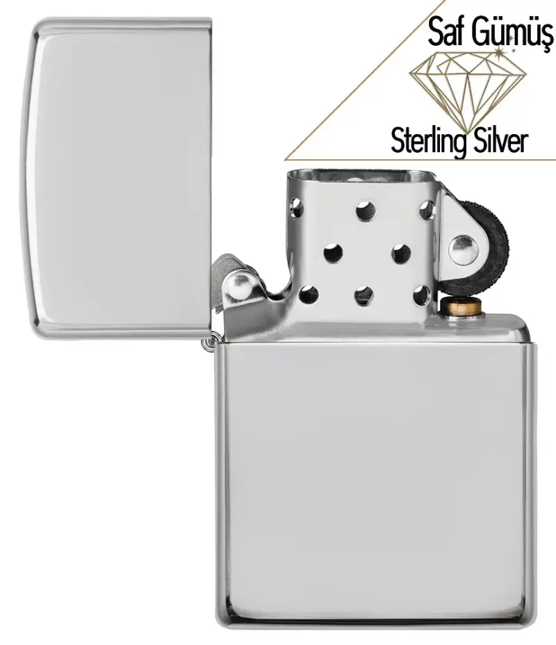 Saf Gümüş - Gümüş Parlak Gümüş Sterling Gümüş görseli