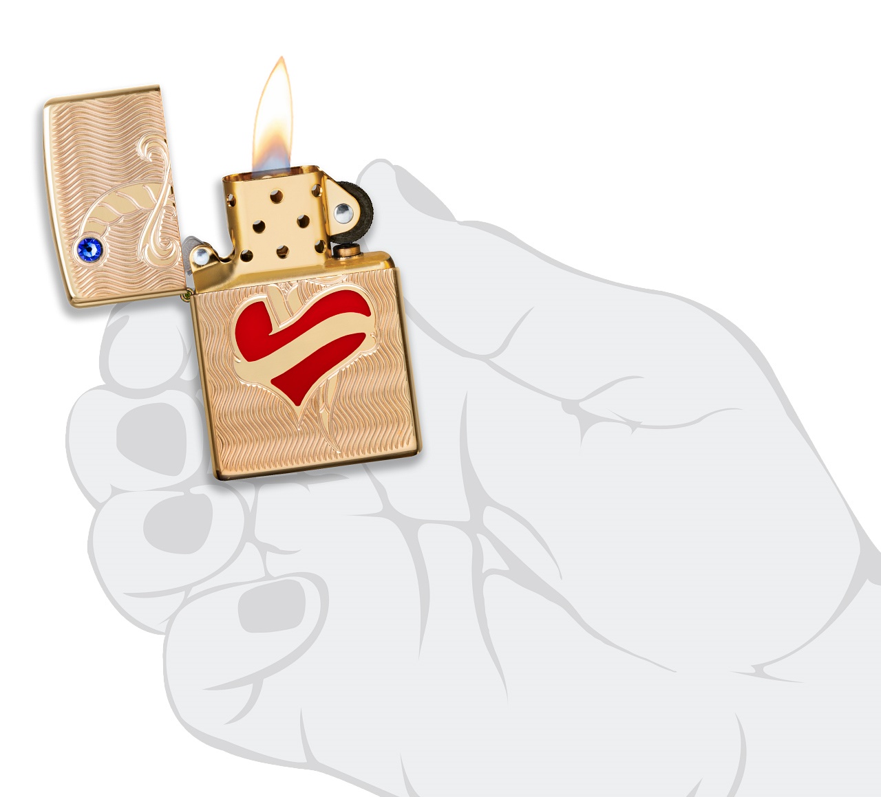 Heart And Sword Design küçük görsel