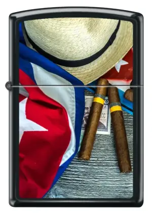 Classic Cubanflagandplate küçük görsel
