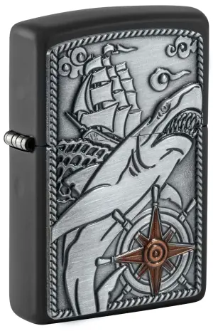 Classic Shark Ship Emblem küçük görsel