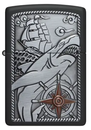 Classic Shark Ship Emblem küçük görsel
